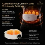 BELLYVORA™ EMS Ab Toning & Heating Belt – 8 Massage Modes, 19 Intensity Levels & 3 Heat Settings - Image 6